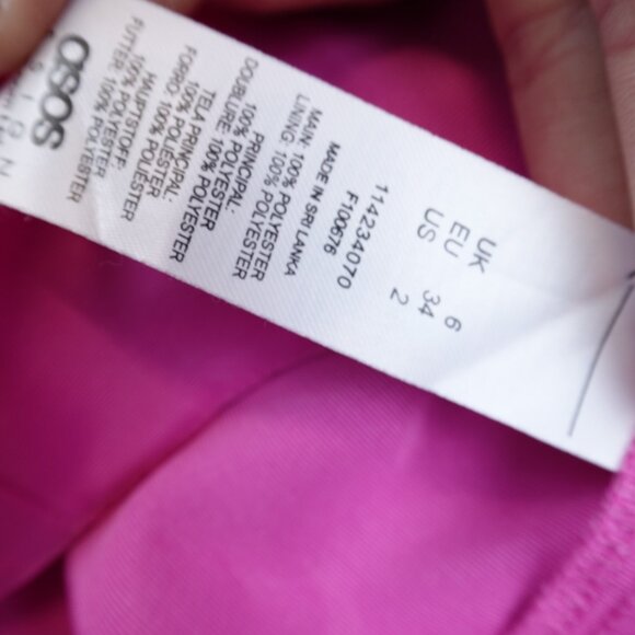 ASOS DESIGN Mini Dress Hot Pink - Picture 5 of 7